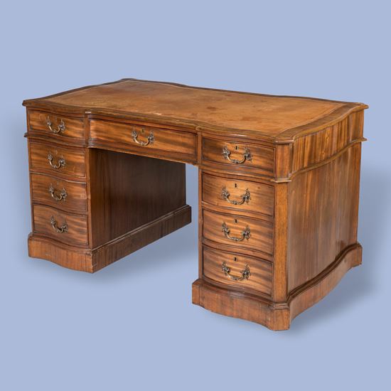 A Substantial Library Desk in the George III Style